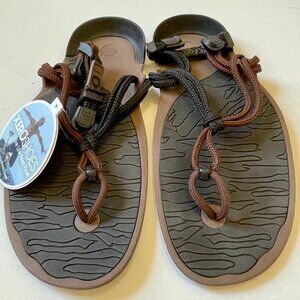 NWT Xero Aqua Cloud Sandals Barefoot Minimalist Black/Brown Sz Men's 5 Women's 6